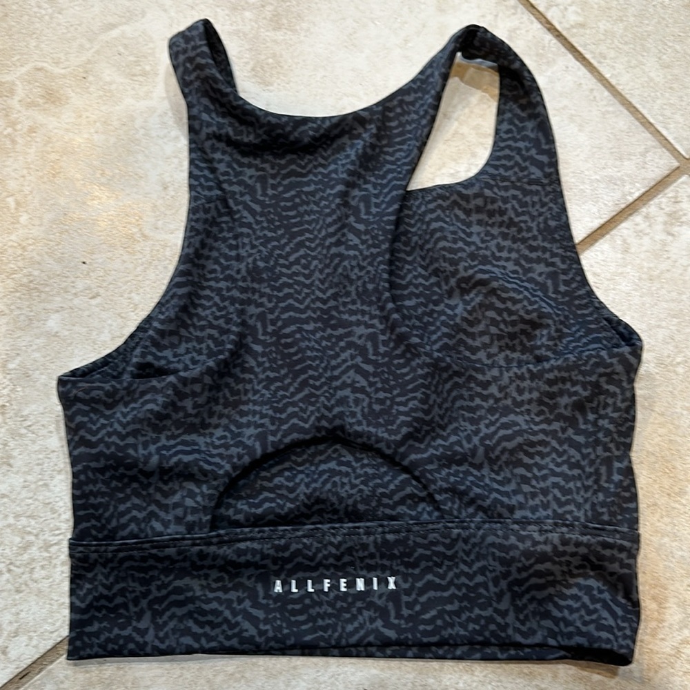 All Fenix High Neck Longline Sports Bra Tank Top S - Picture 5 of 6
